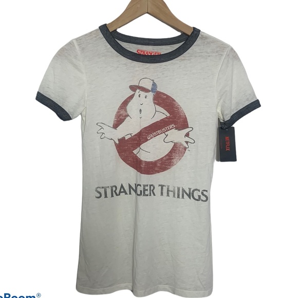 Netflix Stranger Things Ghostbusters Ladies Tee XS - Picture 2 of 6